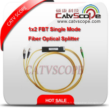 Séparateur optique de fibre de mode unitaire 1X2 Fbt de haute qualité